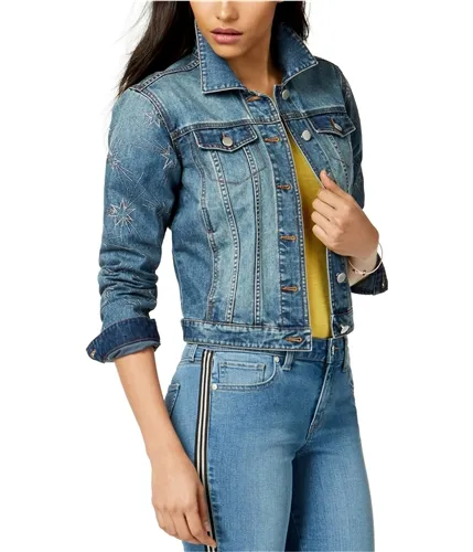 Maison Jules Womens Denim Star Down Jacket