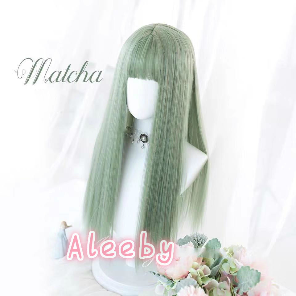 ''MATCHA'' GREEN LOLITA BESTIE LONG STRAIGHT WIG BY31139