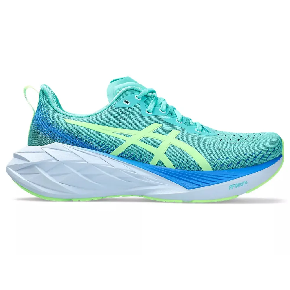 Men's Asics Novablast 4 Lite-Show, Lite-Show/Sea Glass, 10.5 D Medium