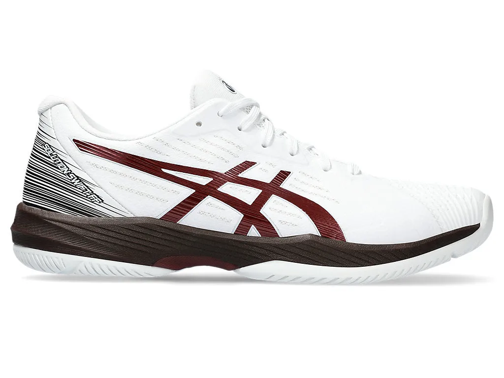 Men's Asics Solution Swift FlyteFoam, White/Antique Red, 9 D Medium