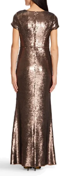 Metallic Sequin Mermaid Gown