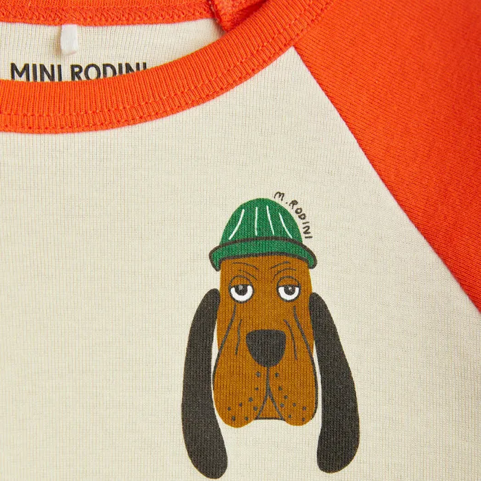 Mini Rodini Child Bloodhound Raglan T-shirt Red