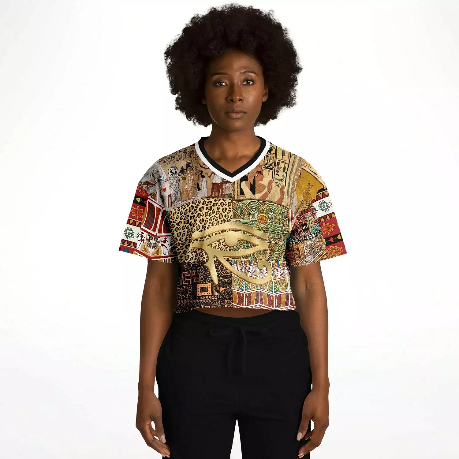 Mother Lode African Print Crop Jersey