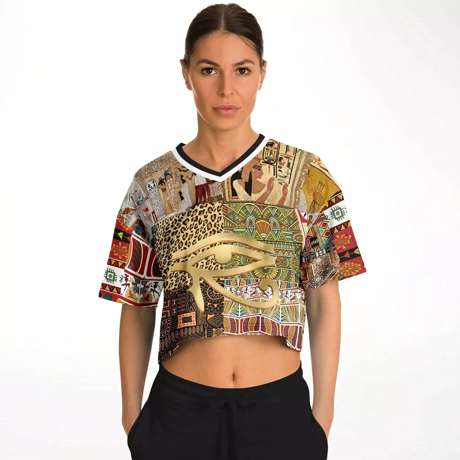 Mother Lode African Print Crop Jersey