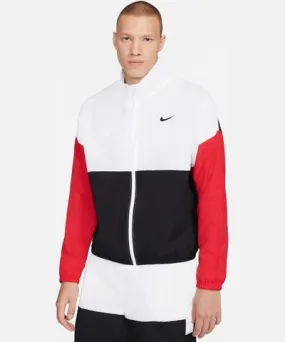 Nike Basketball Jacket White/Black/Red CW7348-101 Men's