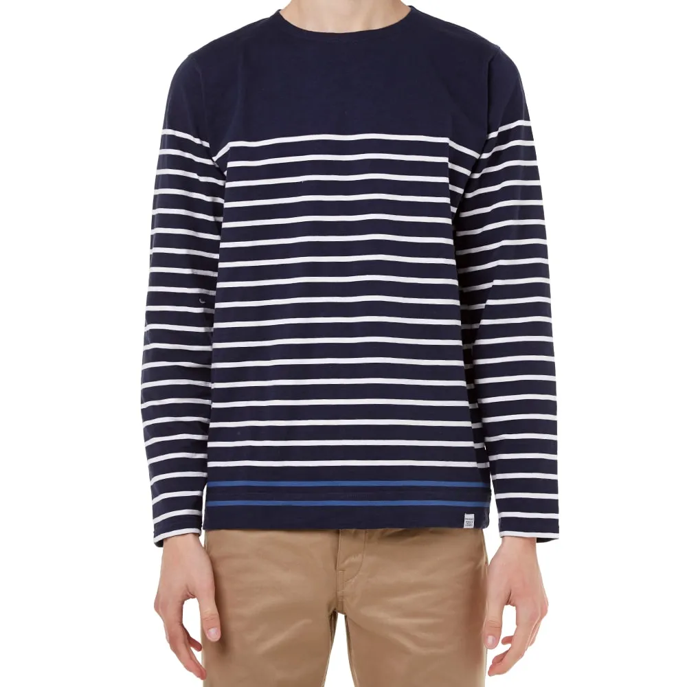 Norse Projects Godtfred Compact Long Sleeve Jersey TeeNavy