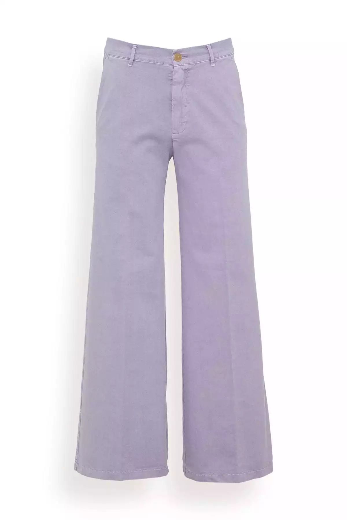 Old Peach Gabardine Wide Leg Pants in Lavender