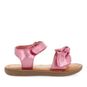 Panay girls metallic fuchsia leather sandals