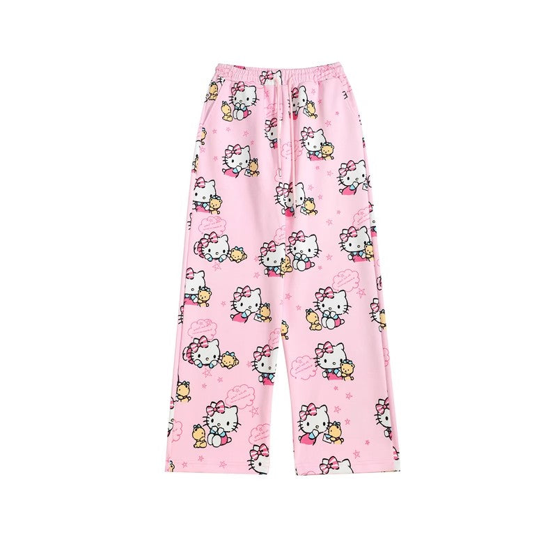 Pink hello kitty casual pants BY12150