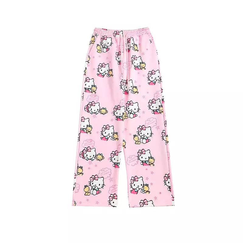 Pink hello kitty casual pants BY12150