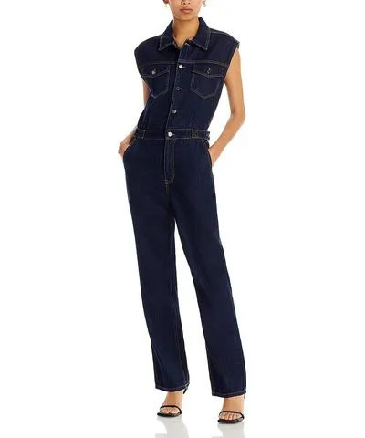 Pistola Womens Collar Sleeveless Jumpsuit