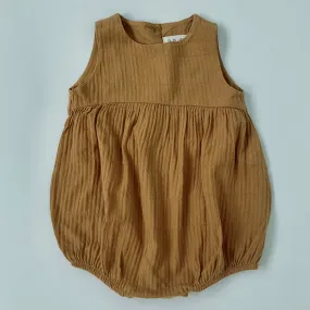 Play Up Ochre Cotton Romper: 9 Months