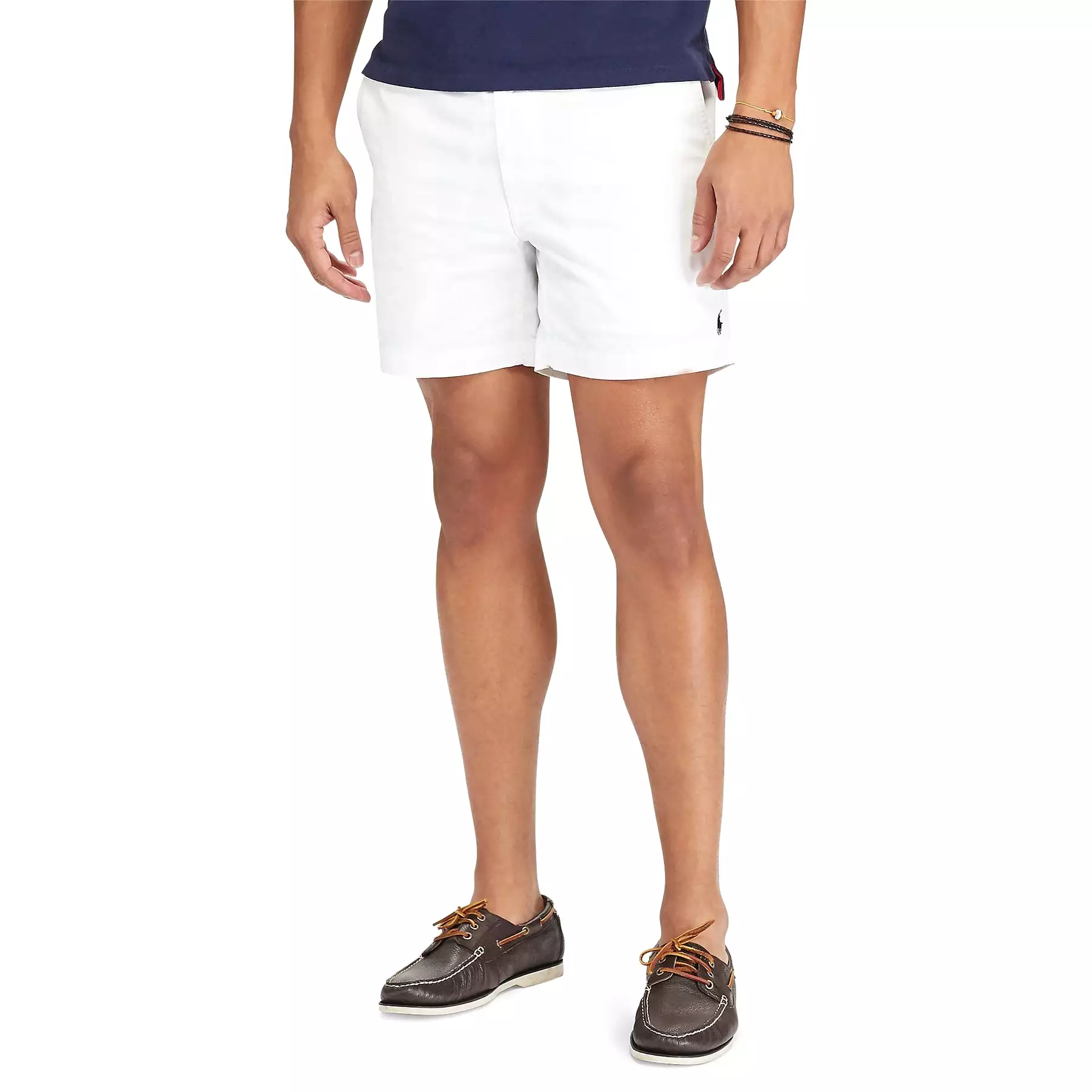 Polo Golf Classic Fit Cotton Knit Prepster Shorts White - SU24