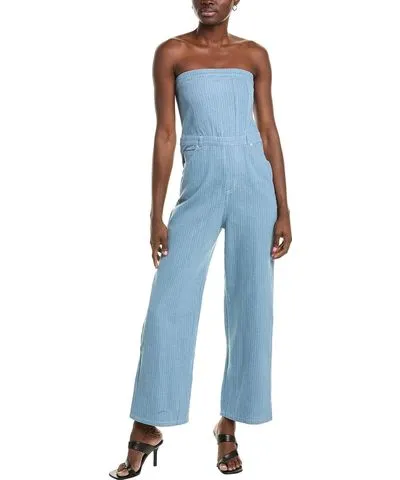 Sadie & Sage Locals Only Side Zip Denim Jumpsuit