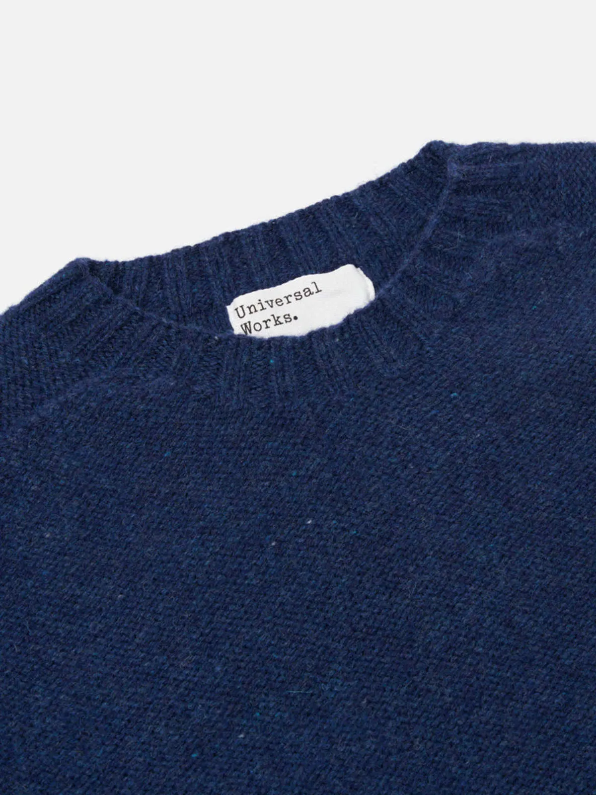 Seamless Crew Knit Sweater - Indigo