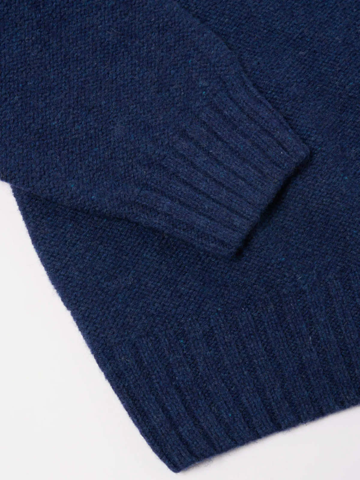 Seamless Crew Knit Sweater - Indigo