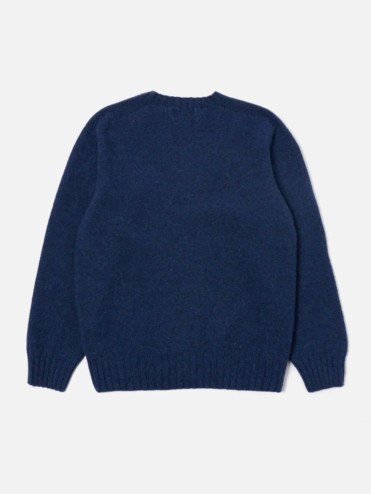 Seamless Crew Knit Sweater - Indigo