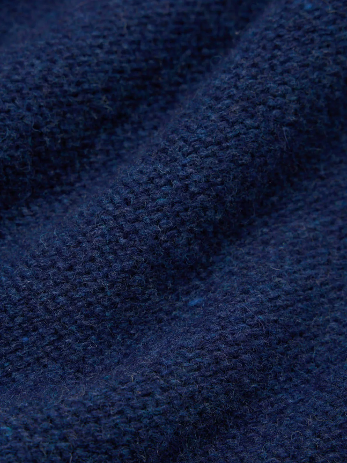 Seamless Crew Knit Sweater - Indigo