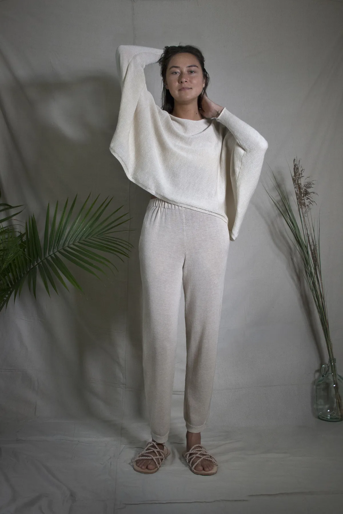 Sideways sweater - cream