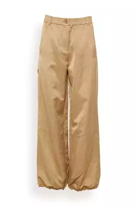 Slouchy Coolness Cargo Pant in Warm Beige