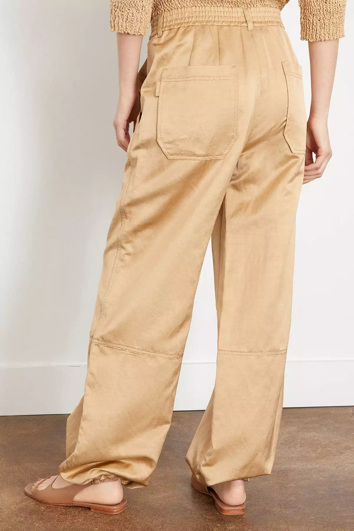 Slouchy Coolness Cargo Pant in Warm Beige