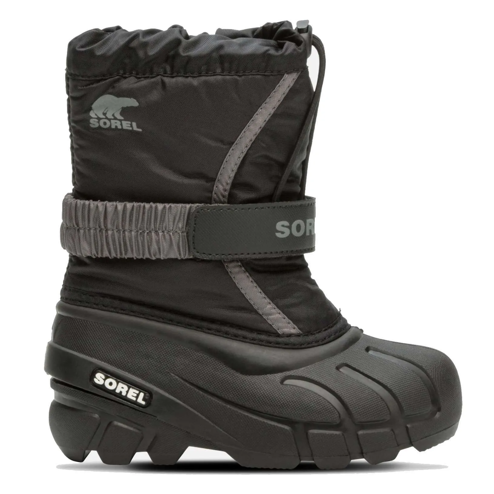 Sorel Toddler Flurry Boot (Black/City Grey)