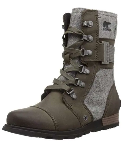 Sorel Women’s Major Carly Combat Boot (Major/Quarry)