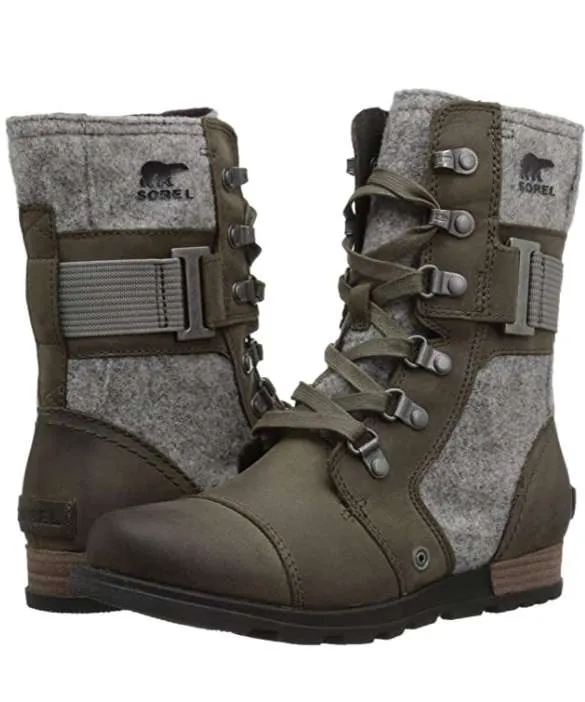 Sorel Women’s Major Carly Combat Boot (Major/Quarry)