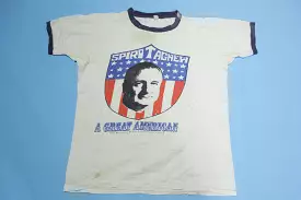 Spiro T Agnew Great American Vintage 70's Ringer Distressed Political T-Shirt