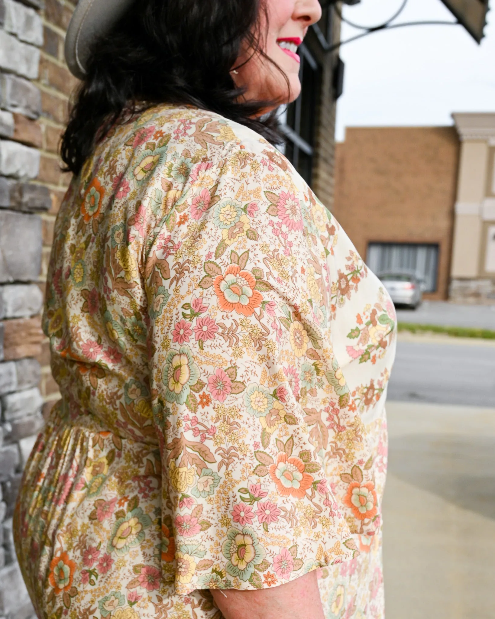 Spring Blooms Kimono PLUS