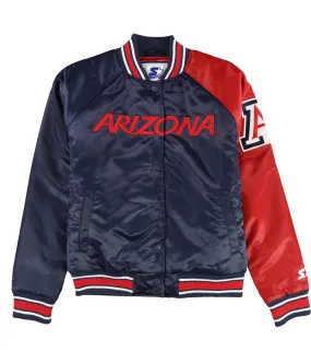 Starter Womens University Of Arizona Satin Varsity Jacket