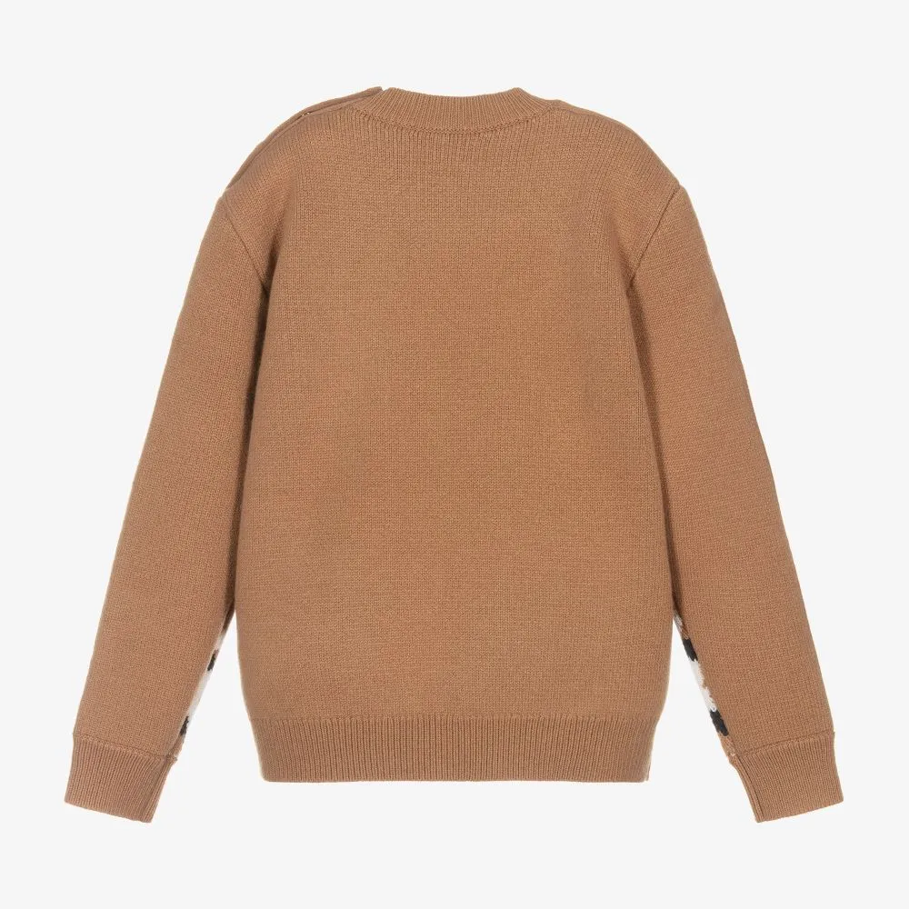 Teen Beige Wool Sweater