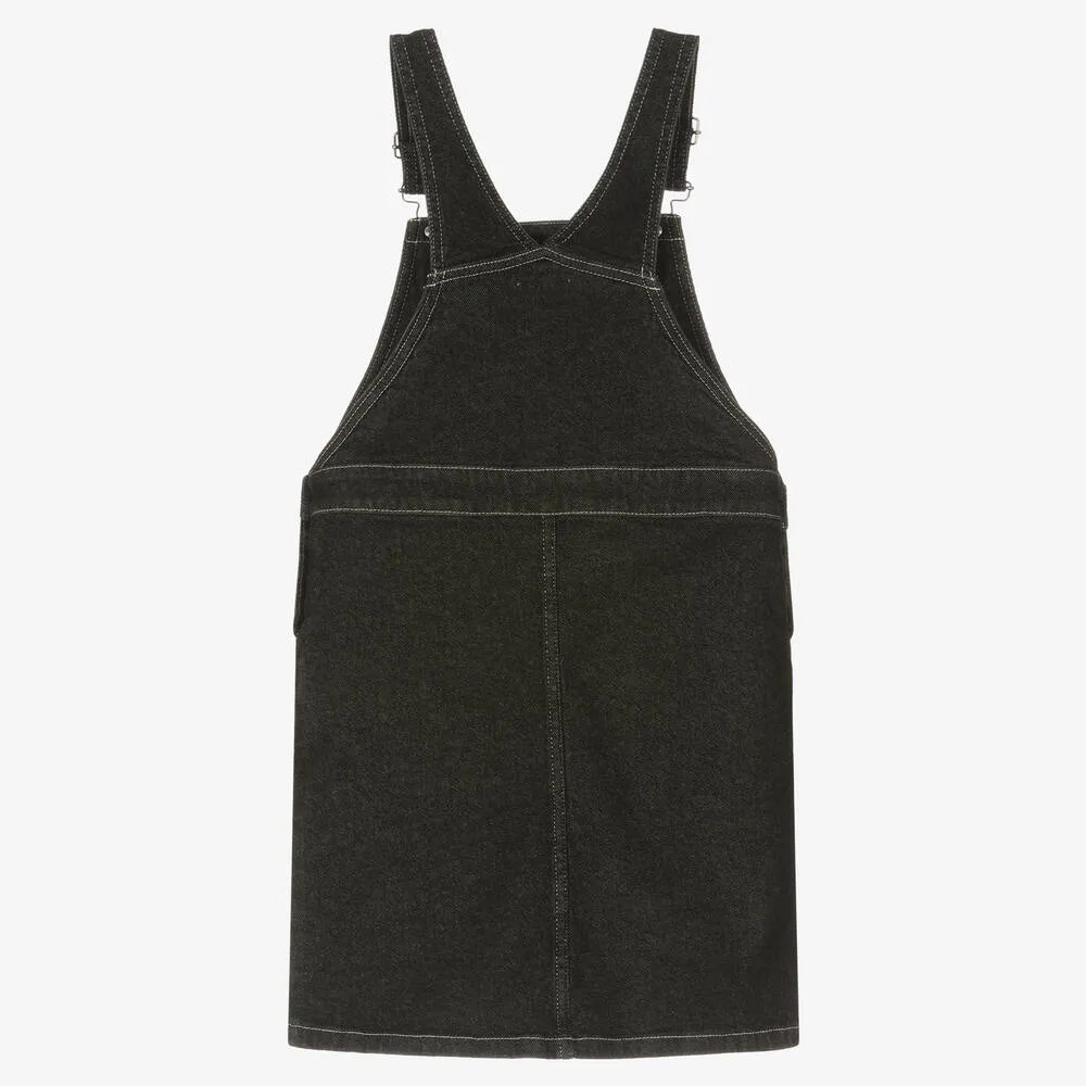 Teen Girls Black Denim KOTORA Dungaree Dress