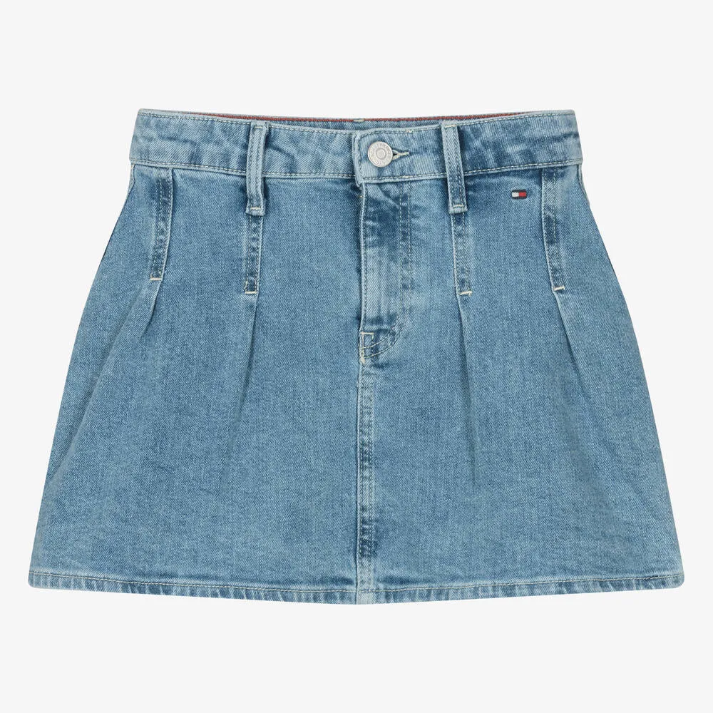 Teen Girls Blue Denim Skirt