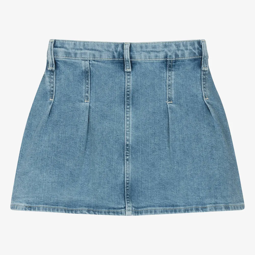 Teen Girls Blue Denim Skirt