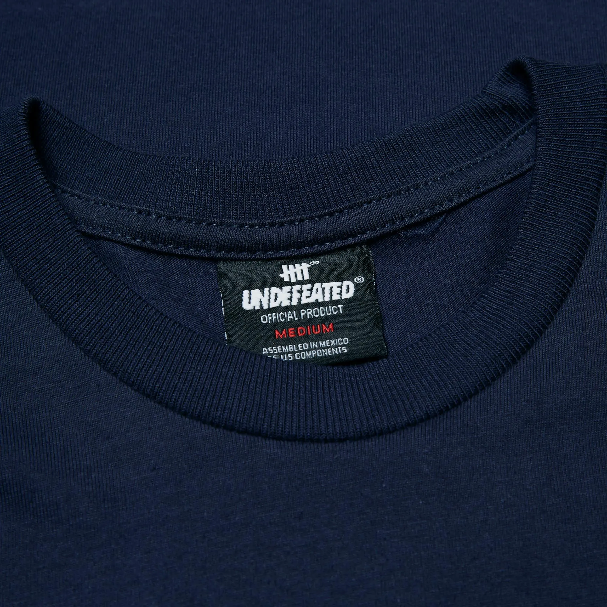 Undefeated Long Sleeve 5 Strike Jersey TeeNavy