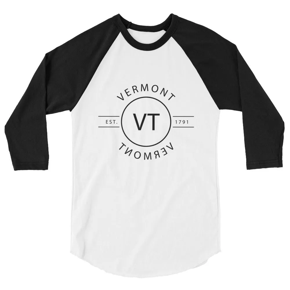 Vermont - 3/4 Sleeve Raglan Shirt - Reflections