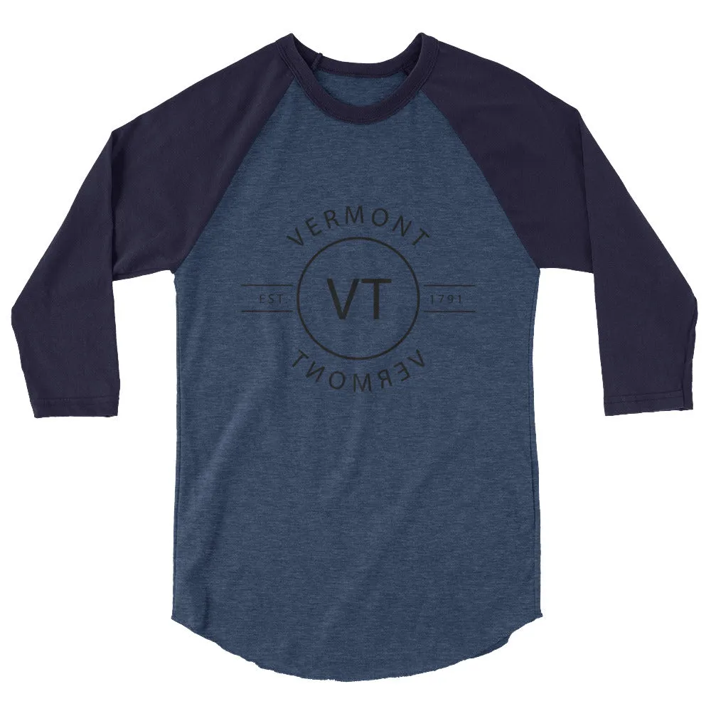 Vermont - 3/4 Sleeve Raglan Shirt - Reflections