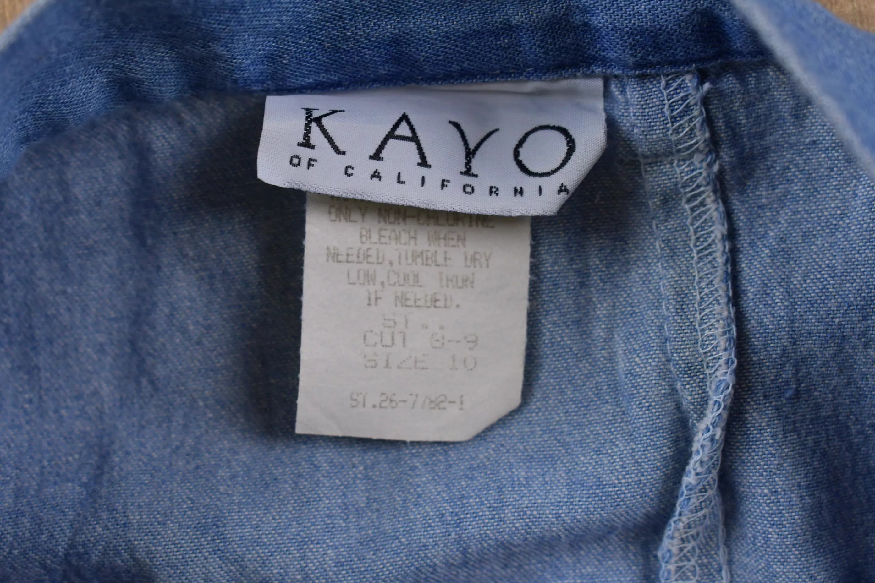 Vintage 1980's Kayo Women's Jean Skirt 25 x 35 / Women's Vintage / Made in USA / American Vintage / Streetwear Fashion / Vintage