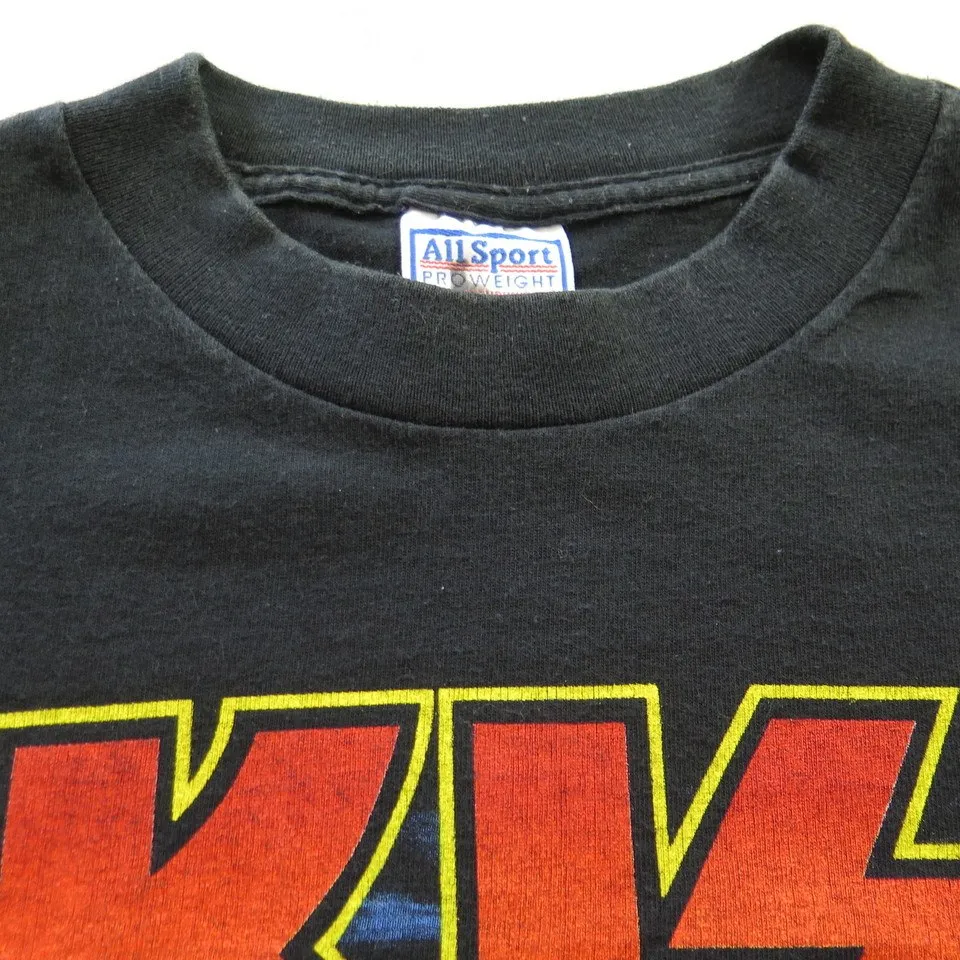 Vintage 90s KISS Band T-Shirt XL Deadstock 20 Years of Destruction Allsport USA