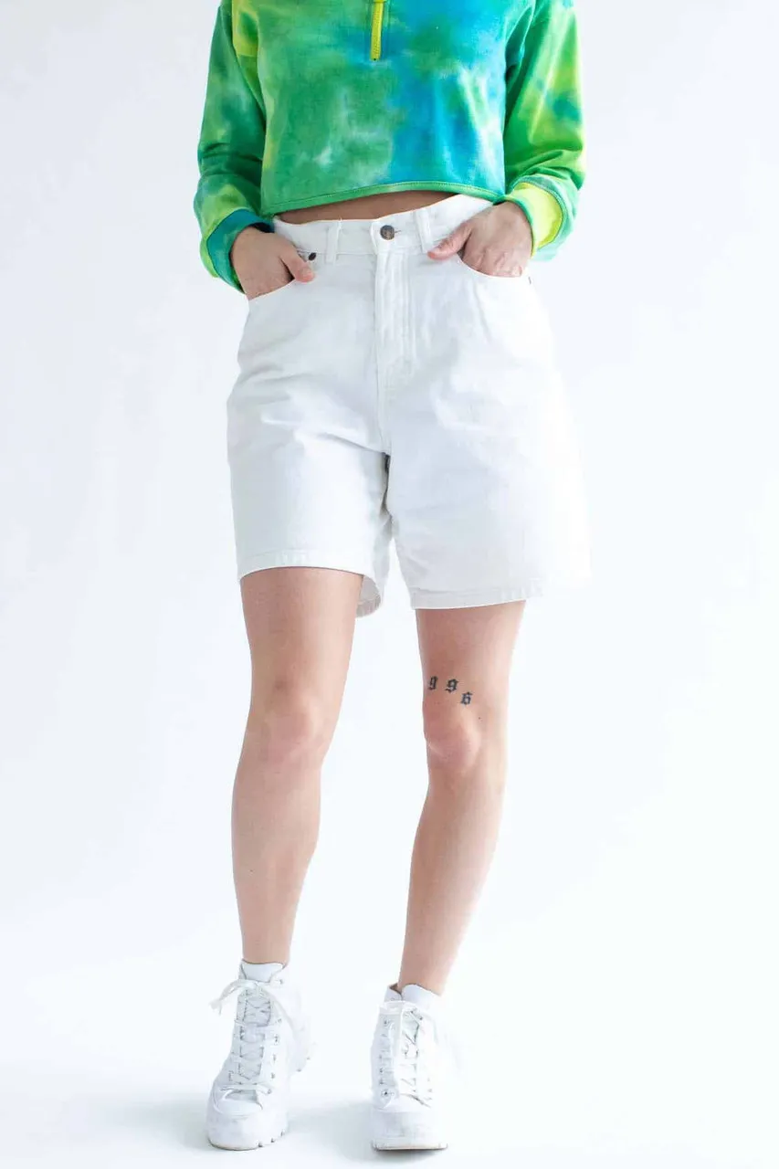 Vintage White Denim Shorts 45 (sz. W28.5)