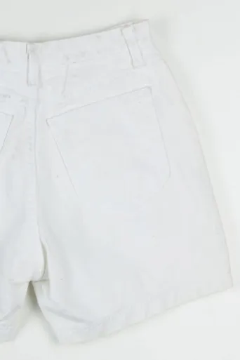 White High Waisted Denim Shorts (sz. 8 M)