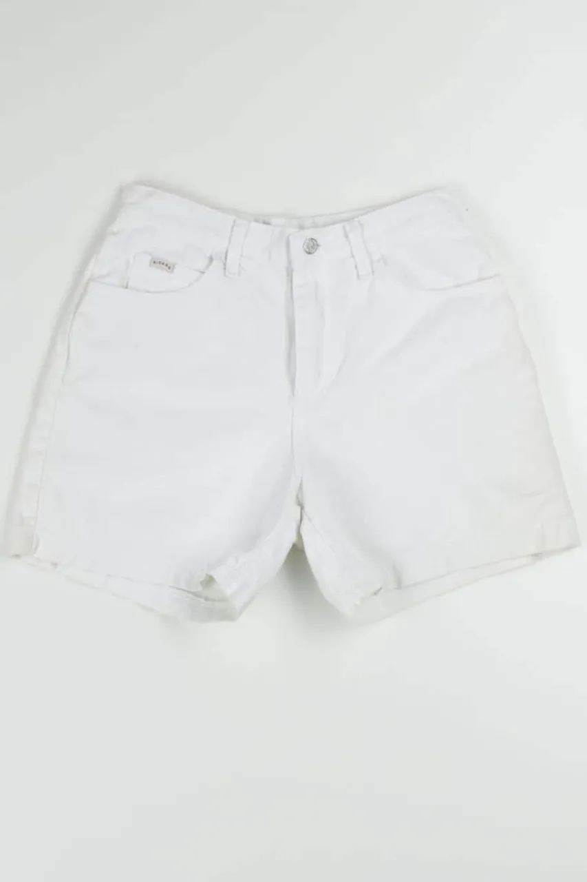 White High Waisted Denim Shorts (sz. 8 M)