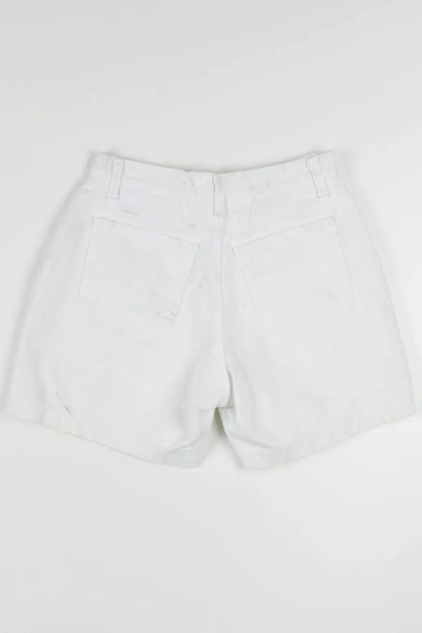 White High Waisted Denim Shorts (sz. 8 M)