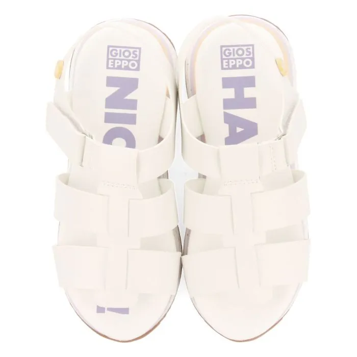 WHITE SPORTS SANDALS INSPIRED BY CANGREJERA FOR GIRL AND BOY KIBEREN