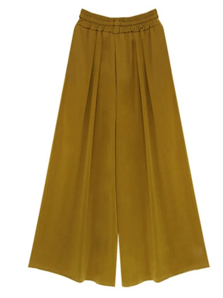 Wide Leg Loose Casual Ninth Pants