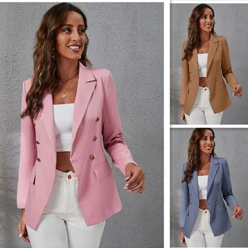 Women's Blazer Long Sleeve Blazers Elegant Formal Solid Color