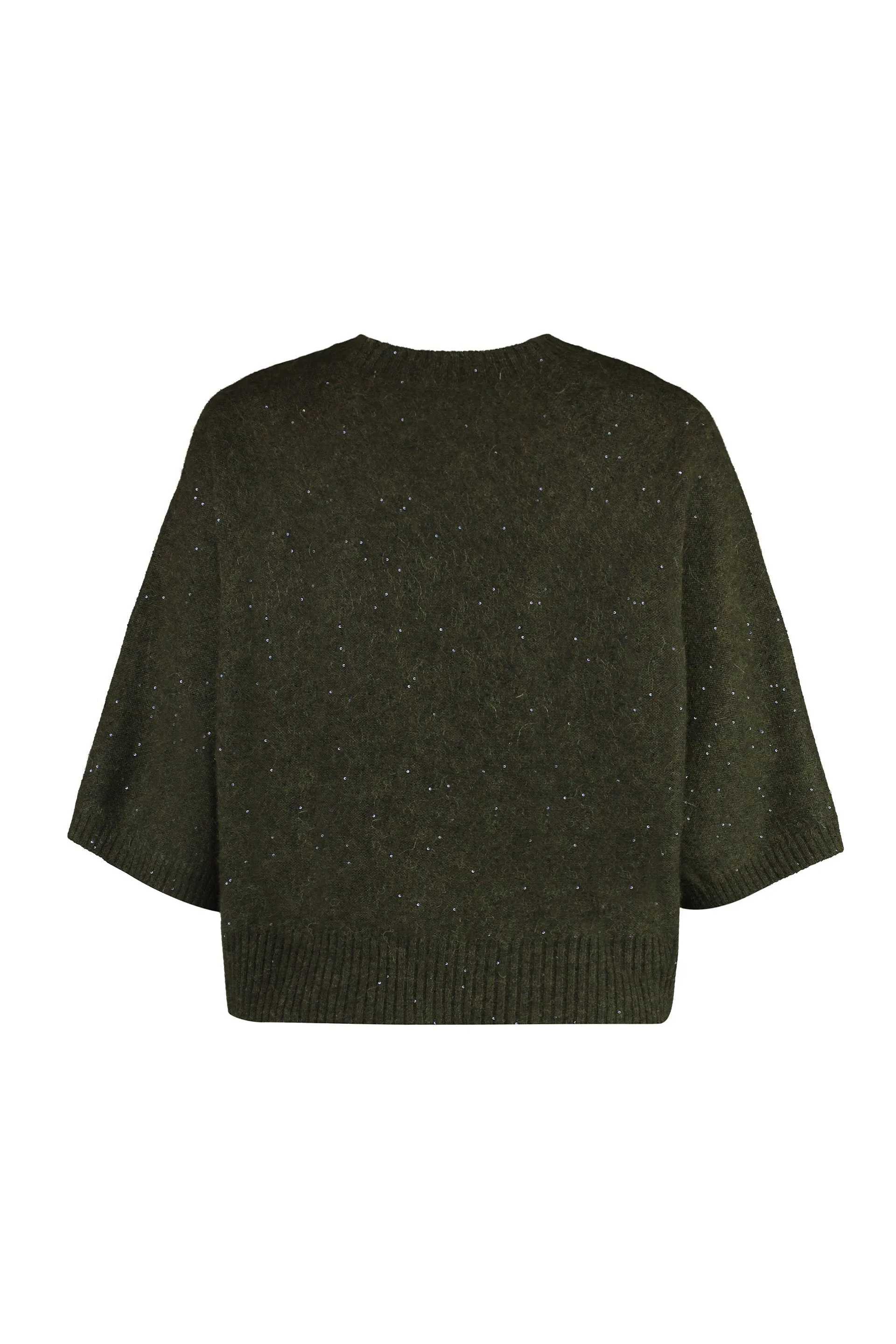 WOOL-BLEND CREW-NECK SWEATER